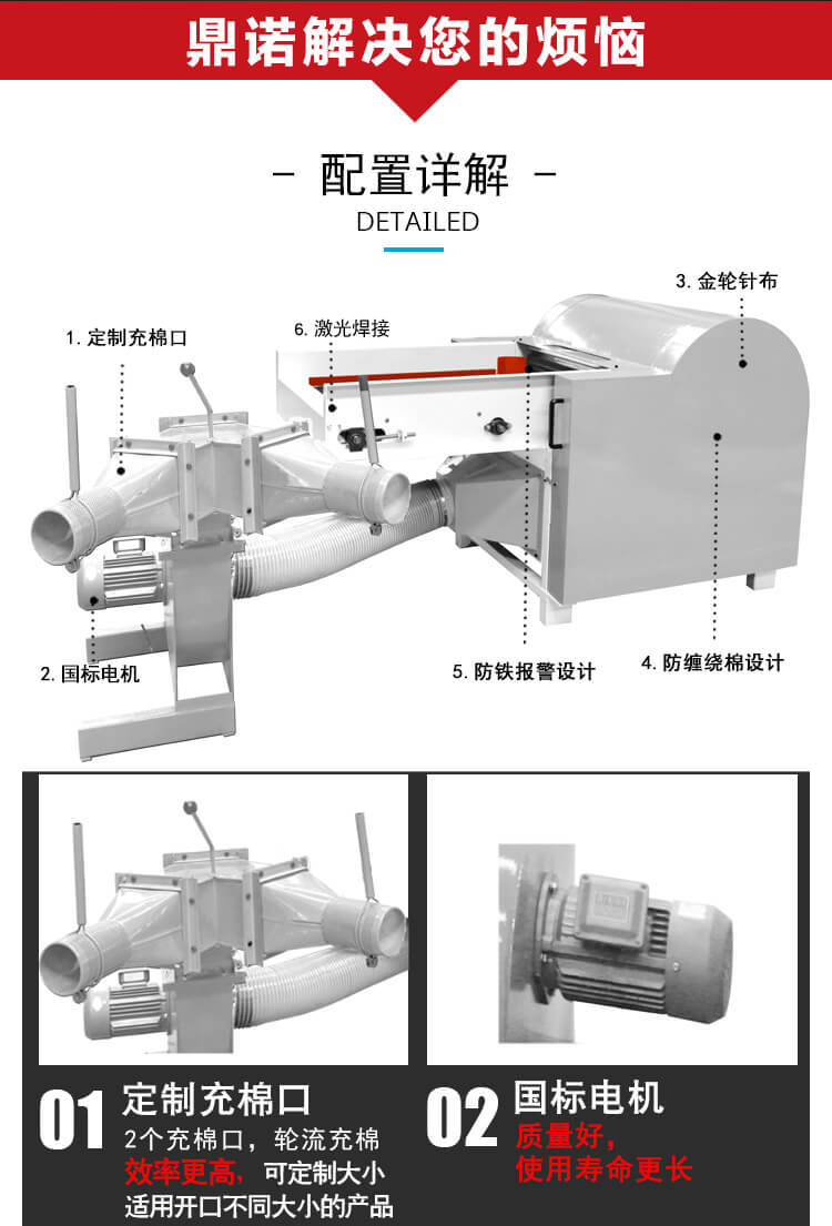 DN-KS-500羽絲絨開松機產品細節2